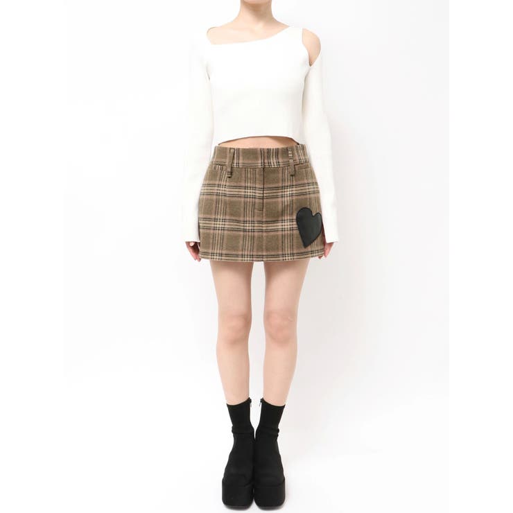 ハートパッチボックスミニスカート | EMODA | 詳細画像32 