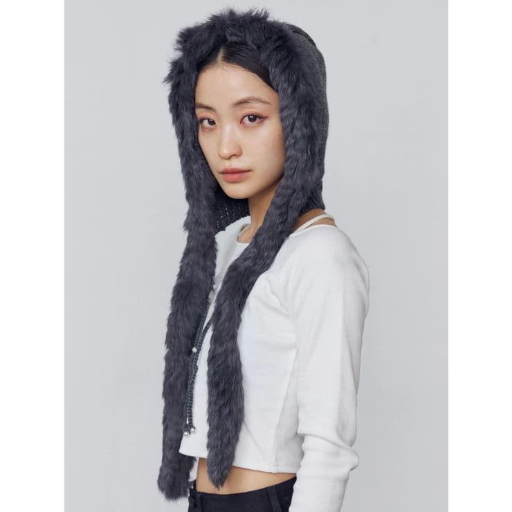 ツートーンシャギーニットキャップ | EMODA | 詳細画像4 