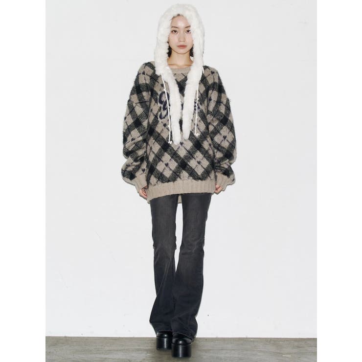 ツートーンシャギーニットキャップ | EMODA | 詳細画像6 