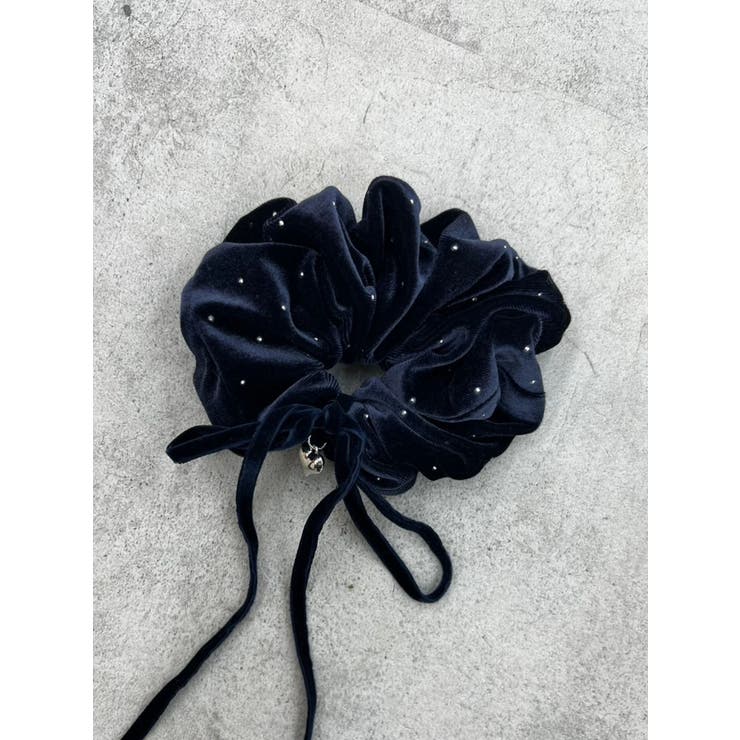 ネイビー | スタッズシュシュ | EMODA