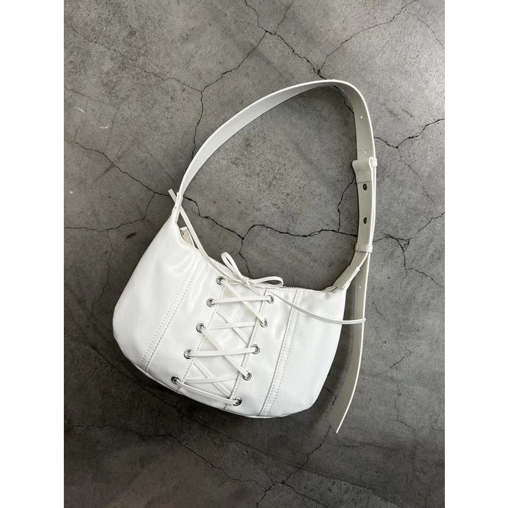 レースアップハーフムーンバッグ | EMODA | 詳細画像4 