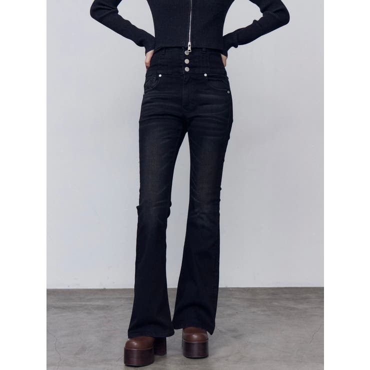 リボンポケットハイウエストパギンス | EMODA | 詳細画像11 