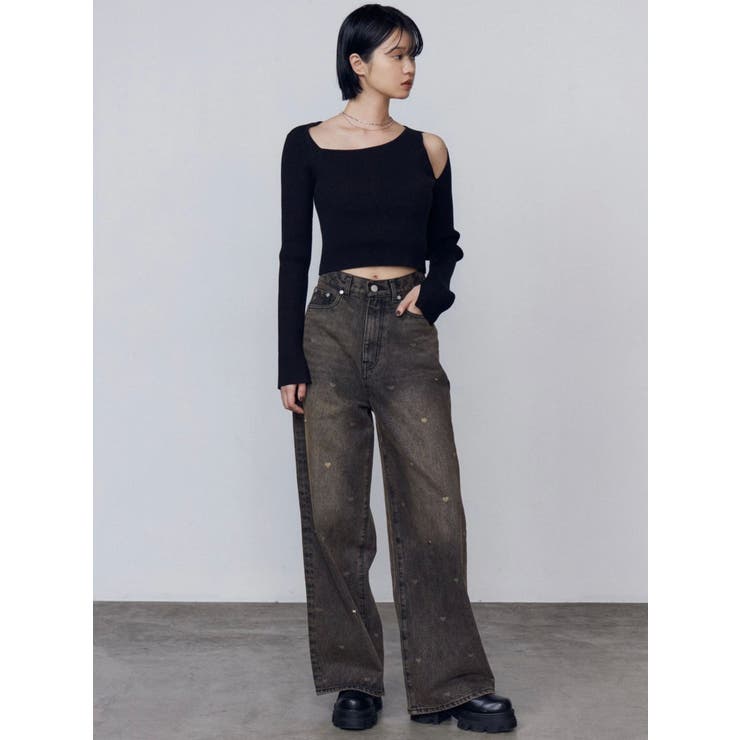 ハートドットルーズジーンズ[品番：MKSW0066923]｜EMODA（エモダ）の