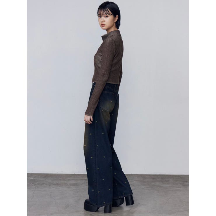ハートルーズジーンズ　EMODA 新品タグ付き　完売商品 ハートルーズジーンズ[品番：MKSW0066810]｜EMODA（エモダ）の