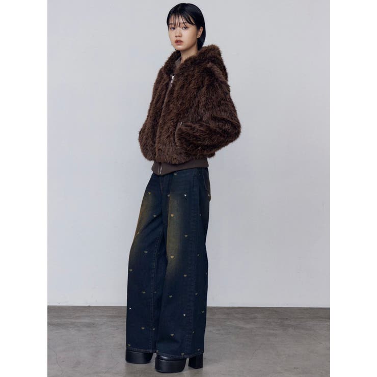 ハートルーズジーンズ　EMODA 新品タグ付き　完売商品 ハートルーズジーンズ[品番：MKSW0066810]｜EMODA（エモダ）の