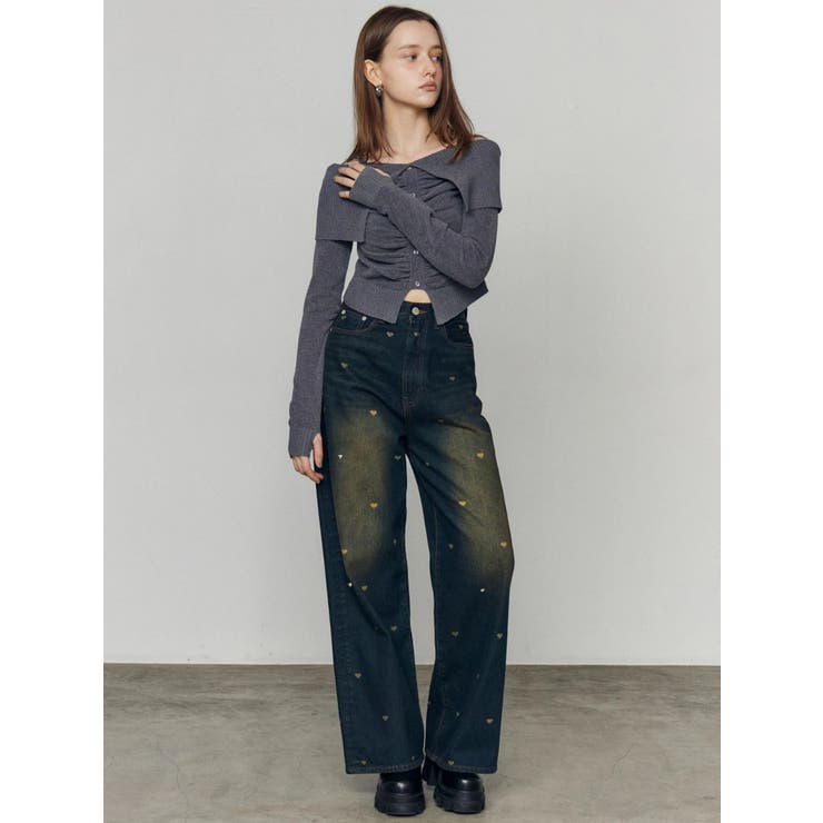 ハートドットルーズジーンズ[品番：MKSW0066923]｜EMODA（エモダ）の