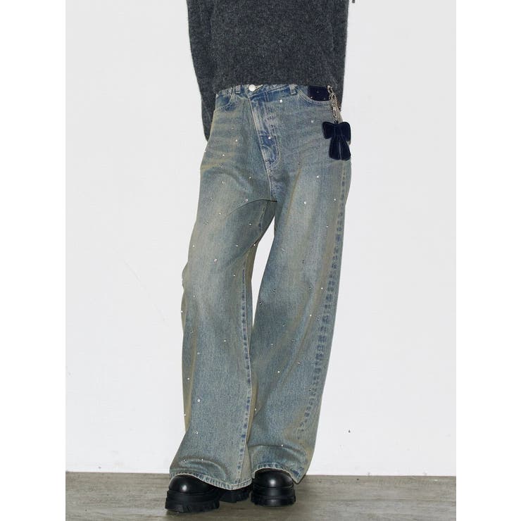 クロスベルトルーズジーンズ | EMODA | 詳細画像2 