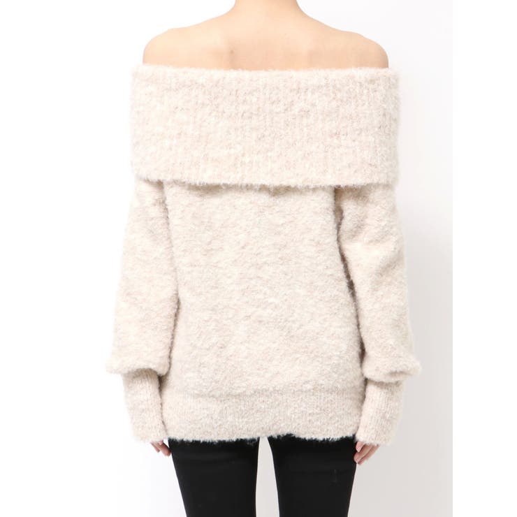 TUCK OFF SHOULDER KNIT | EMODA | 詳細画像5 