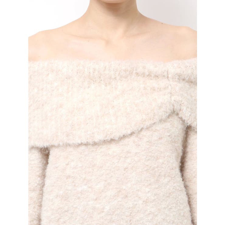 TUCK OFF SHOULDER KNIT | EMODA | 詳細画像6 