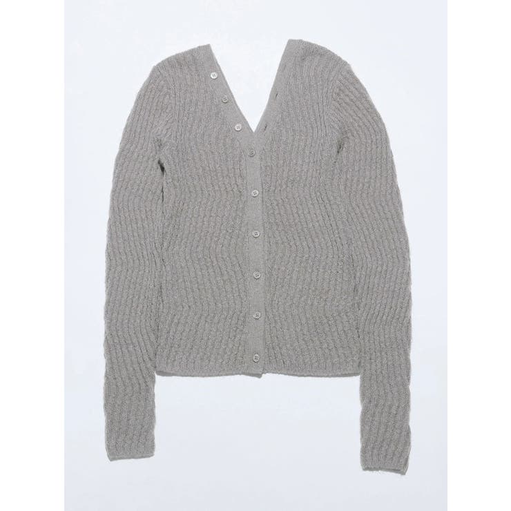 【VEQUM】WAVING V NECK KNIT | EMODA | 詳細画像3 