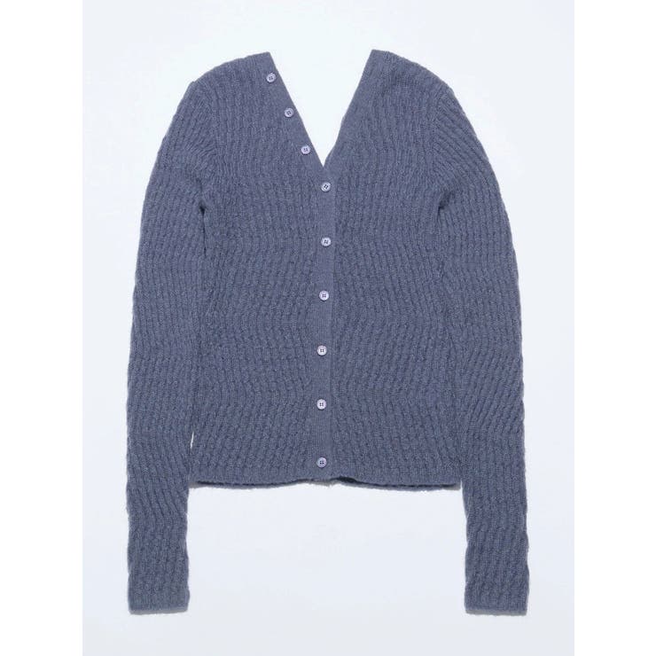 【VEQUM】WAVING V NECK KNIT | EMODA | 詳細画像4 
