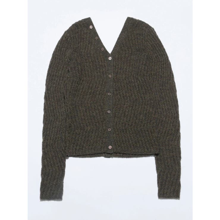 【VEQUM】WAVING V NECK KNIT | EMODA | 詳細画像5 