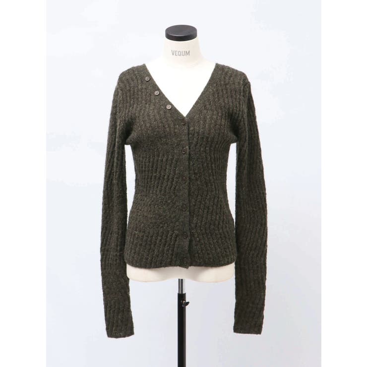 【VEQUM】WAVING V NECK KNIT | EMODA | 詳細画像6 