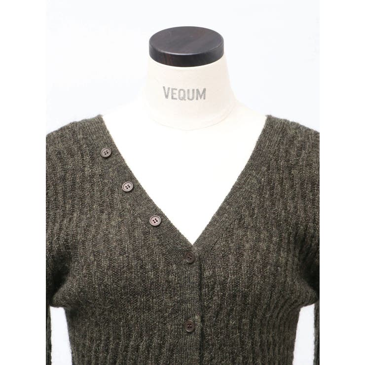 【VEQUM】WAVING V NECK KNIT | EMODA | 詳細画像9 