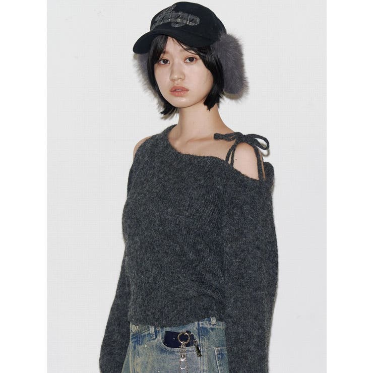 ショルダースキンニット | EMODA | 詳細画像4 