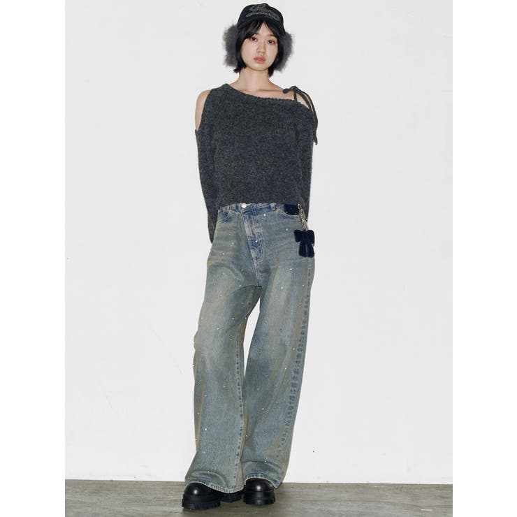 ショルダースキンニット | EMODA | 詳細画像6 