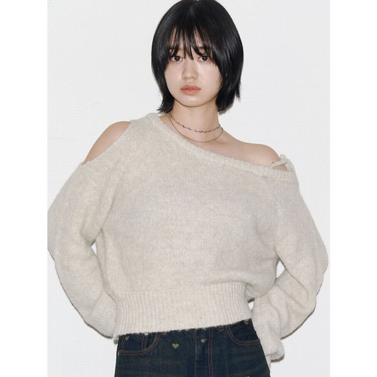 ショルダースキンニット | EMODA | 詳細画像9 