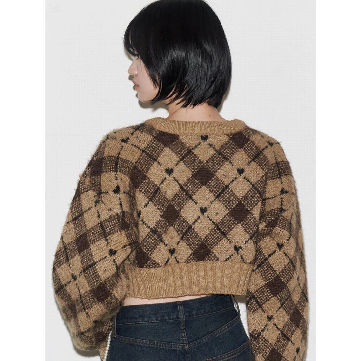 チェックロゴオーバーニット | EMODA | 詳細画像16 