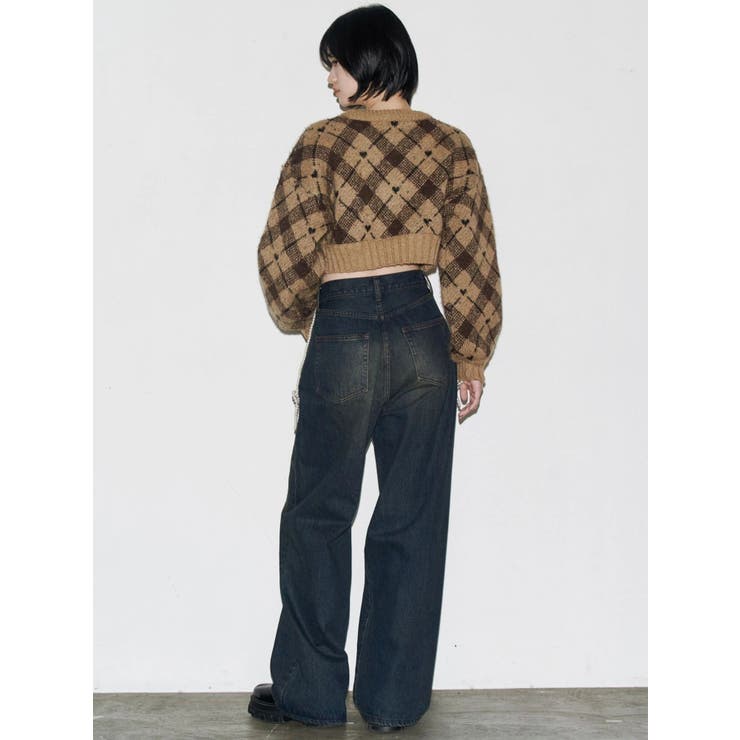 チェックロゴオーバーニット | EMODA | 詳細画像19 