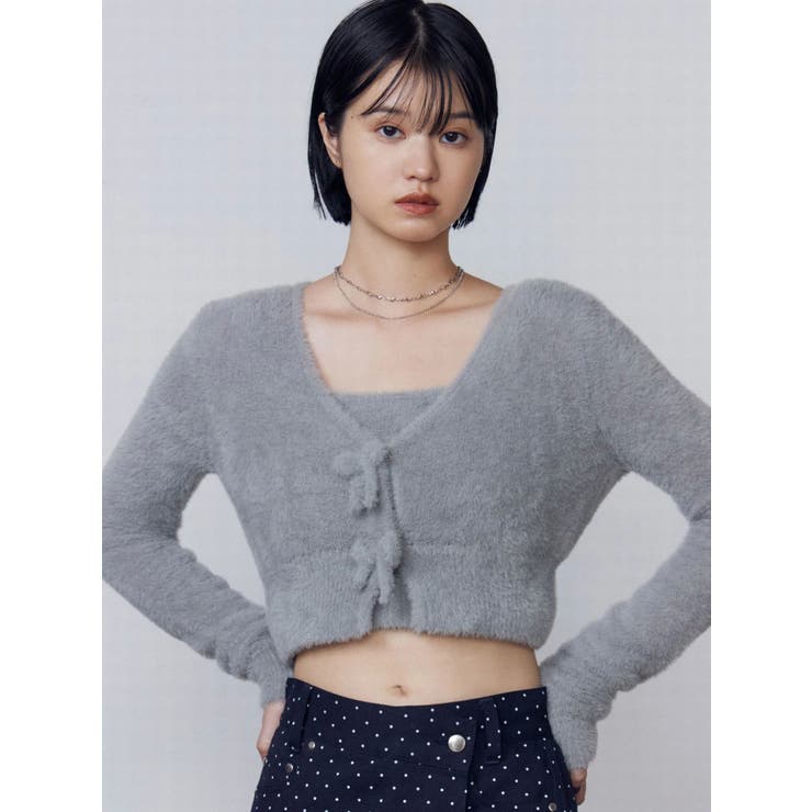 シャギーコンパクトリボンツインセット | EMODA | 詳細画像15 