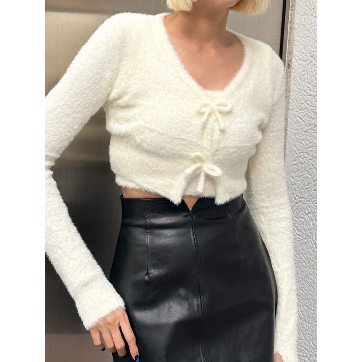 シャギーコンパクトリボンツインセット | EMODA | 詳細画像3 