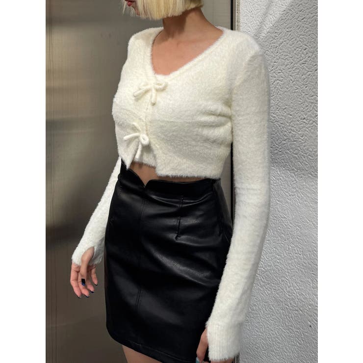 シャギーコンパクトリボンツインセット | EMODA | 詳細画像4 