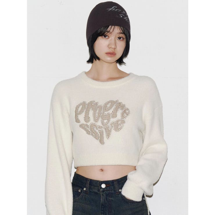 クレーピングパッチシャギーニット | EMODA | 詳細画像24 