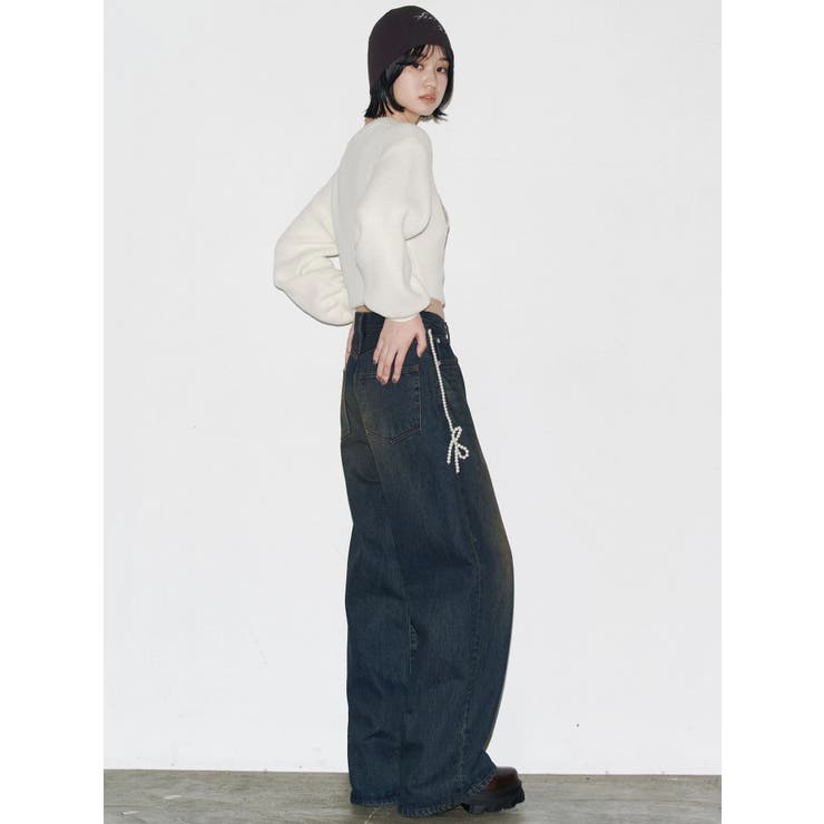 クレーピングパッチシャギーニット | EMODA | 詳細画像26 