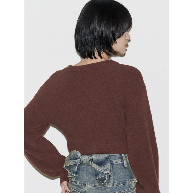 クレーピングパッチシャギーニット | EMODA | 詳細画像29 