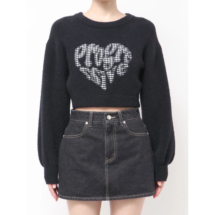 クレーピングパッチシャギーニット | EMODA | 詳細画像33 