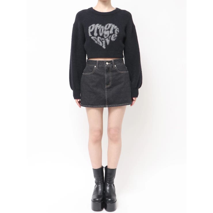 クレーピングパッチシャギーニット | EMODA | 詳細画像50 