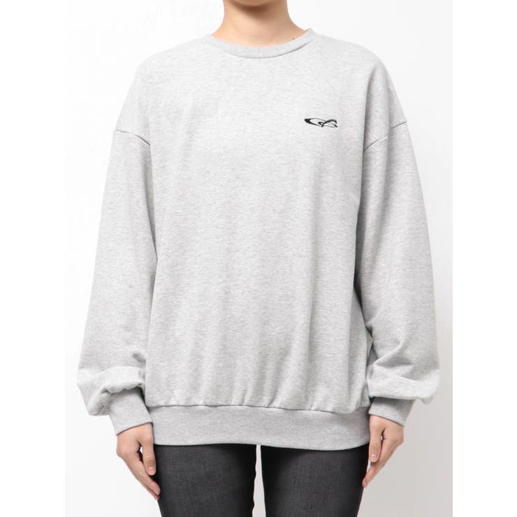 グレー | ロゴオーバーサイズスウェット | EMODA