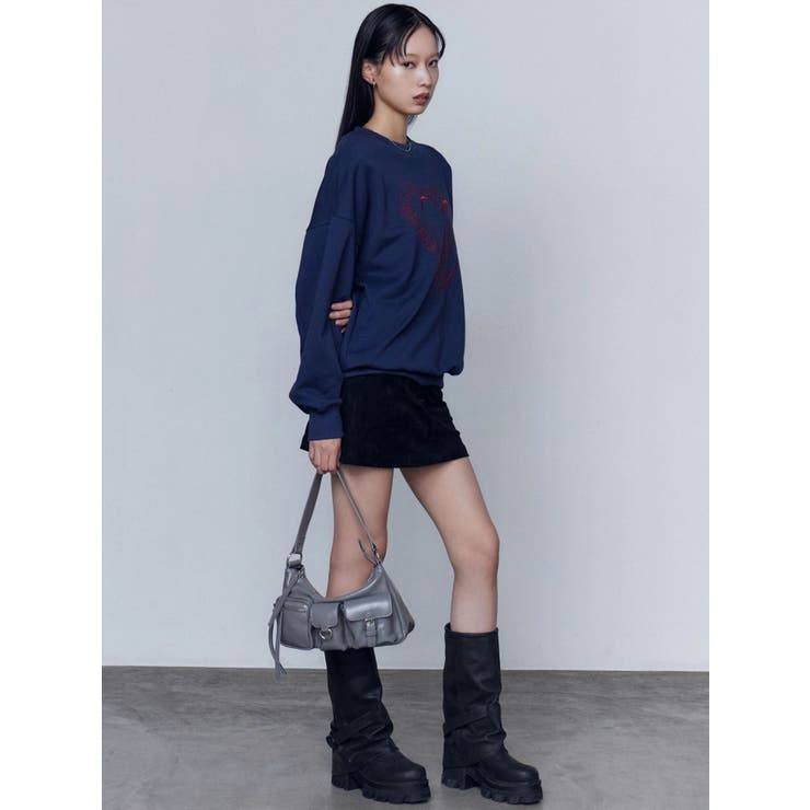 ハートロゴオーバースウェットプルオーバー | EMODA | 詳細画像17 