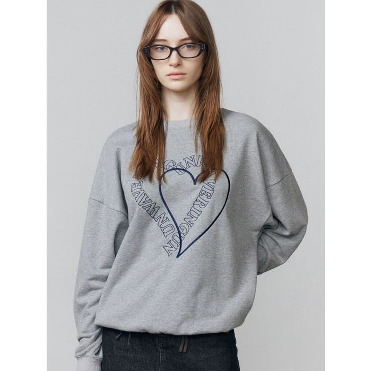 ハートロゴオーバースウェットプルオーバー | EMODA | 詳細画像18 