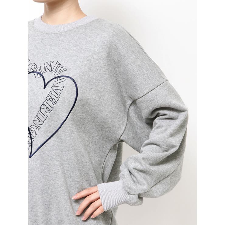ハートロゴオーバースウェットプルオーバー | EMODA | 詳細画像32 