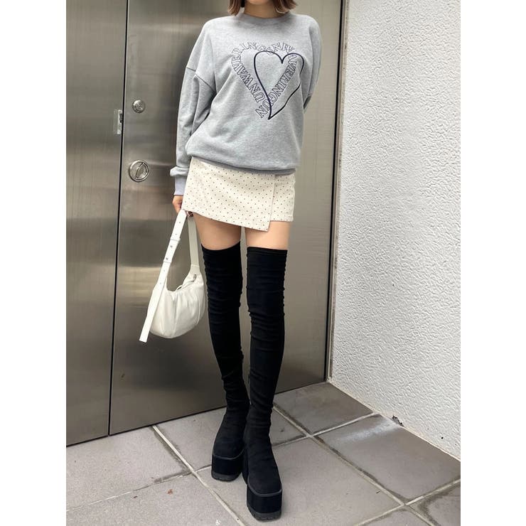 ハートロゴオーバースウェットプルオーバー | EMODA | 詳細画像7 