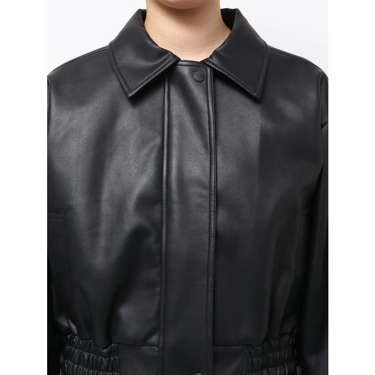 バックレースアップショートブルゾン | EMODA | 詳細画像32 