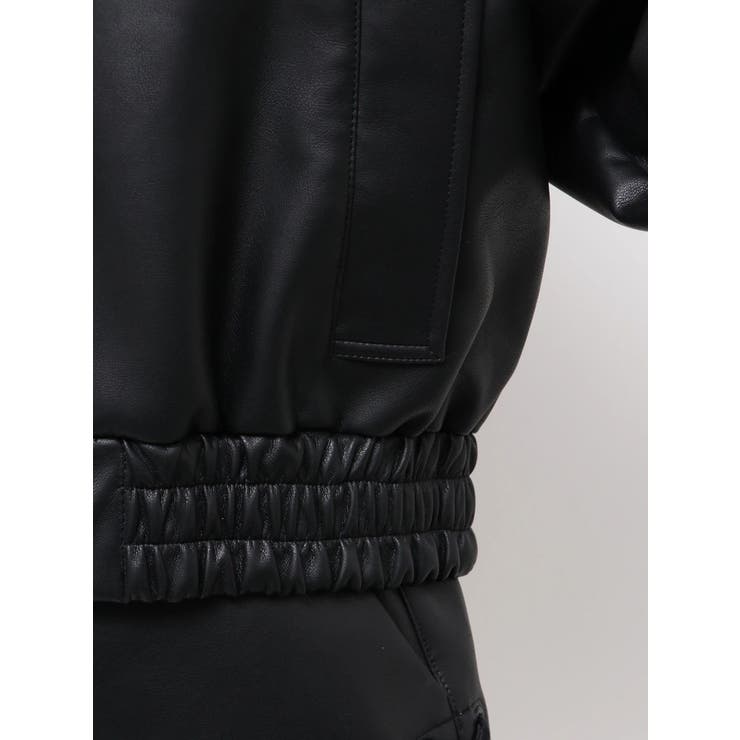 バックレースアップショートブルゾン | EMODA | 詳細画像36 