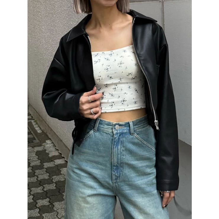 ライトミックス | バックレースアップショートブルゾン | EMODA