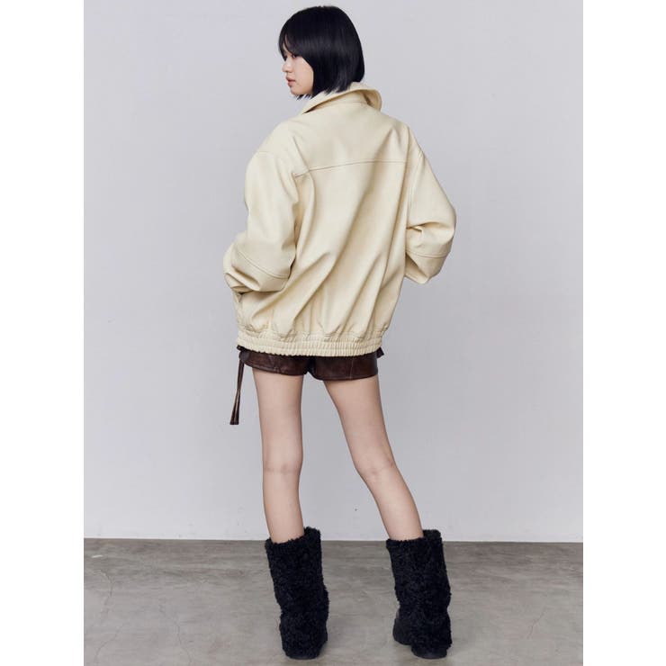 フェイクレザーオーバーブルゾン | EMODA | 詳細画像12 