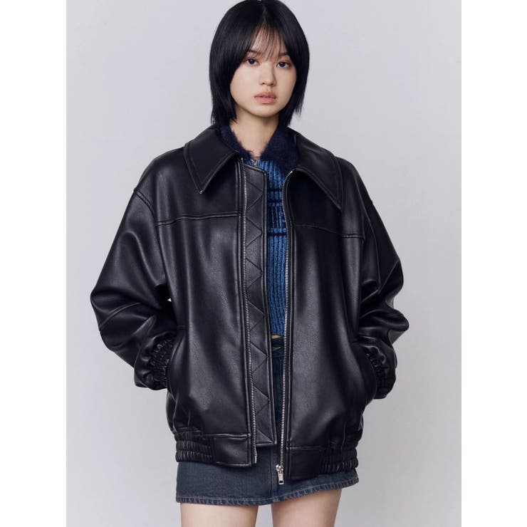 フェイクレザーオーバーブルゾン | EMODA | 詳細画像13 