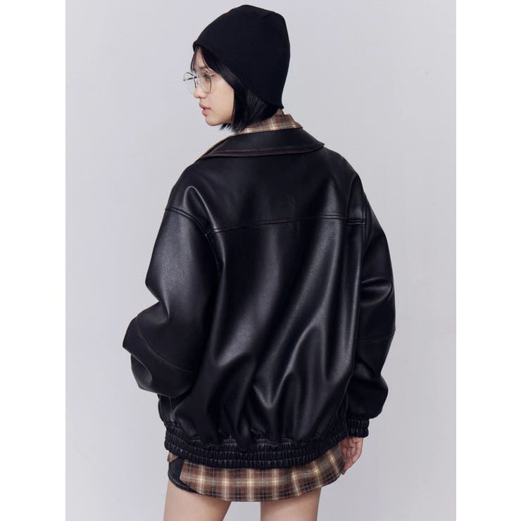 フェイクレザーオーバーブルゾン | EMODA | 詳細画像19 