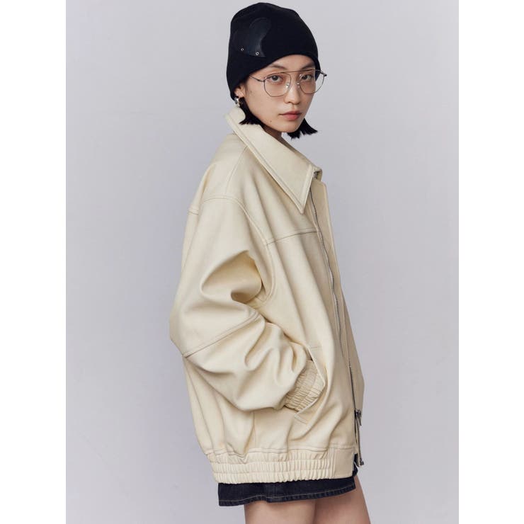 フェイクレザーオーバーブルゾン | EMODA | 詳細画像22 