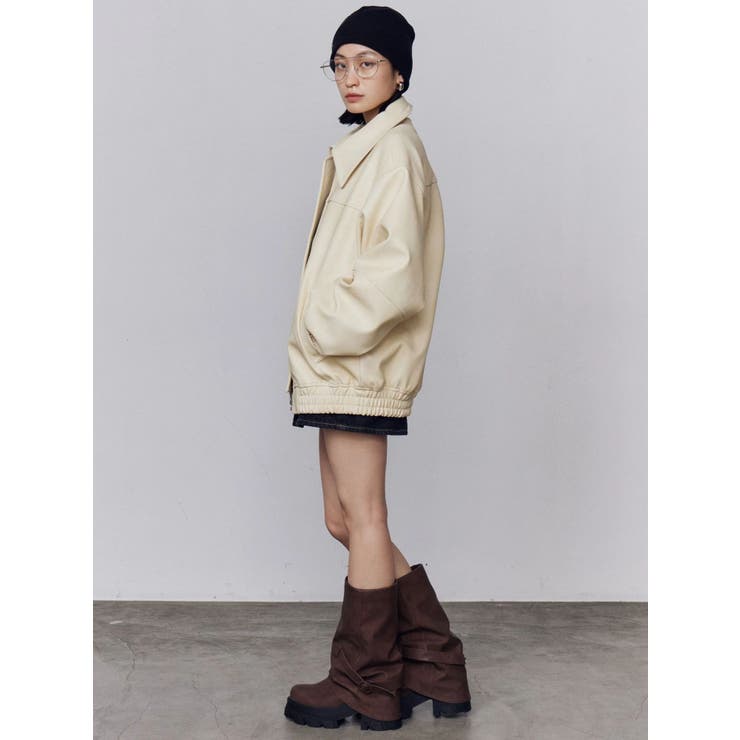 フェイクレザーオーバーブルゾン | EMODA | 詳細画像25 