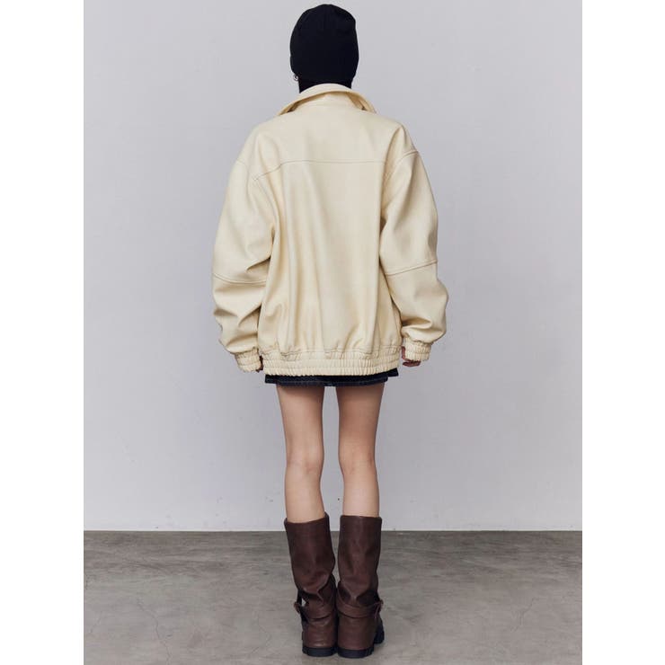 フェイクレザーオーバーブルゾン | EMODA | 詳細画像26 