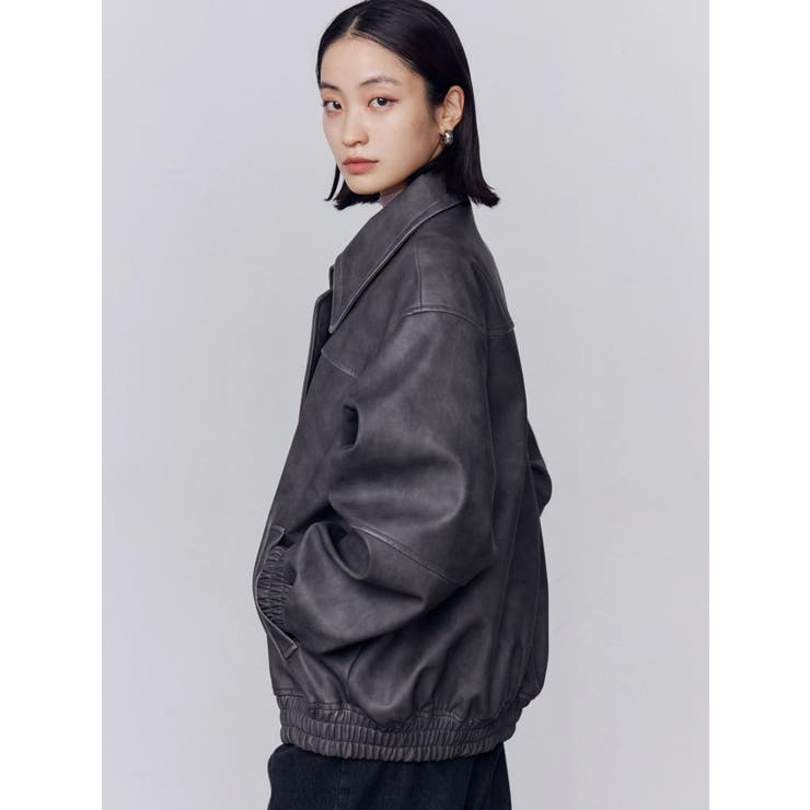 フェイクレザーオーバーブルゾン | EMODA | 詳細画像28 