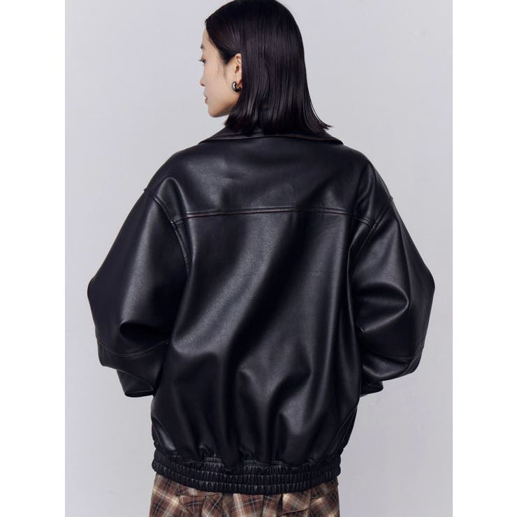 フェイクレザーオーバーブルゾン | EMODA | 詳細画像34 