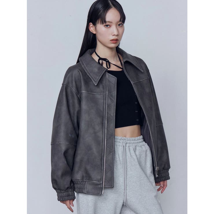 フェイクレザーオーバーブルゾン | EMODA | 詳細画像41 