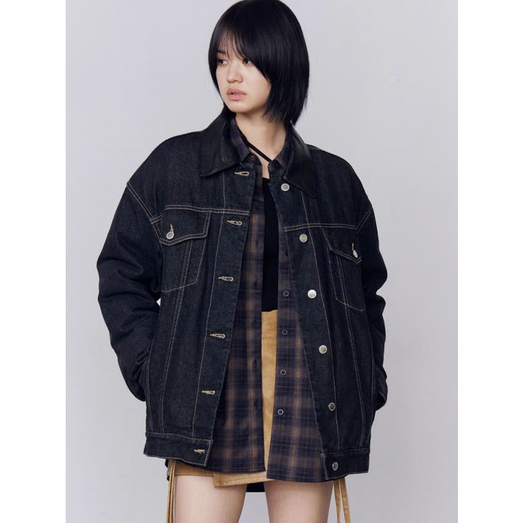 ワイドオーバーデニムブルゾン | EMODA | 詳細画像10 