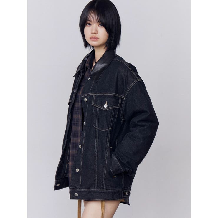 ワイドオーバーデニムブルゾン | EMODA | 詳細画像11 